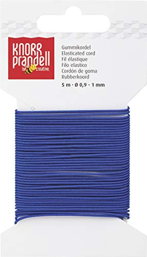 KnorrPrandell 2239154 Gummikordel, 0.9-1 mm Durchmesser-5 m, blau von Knorr Prandell