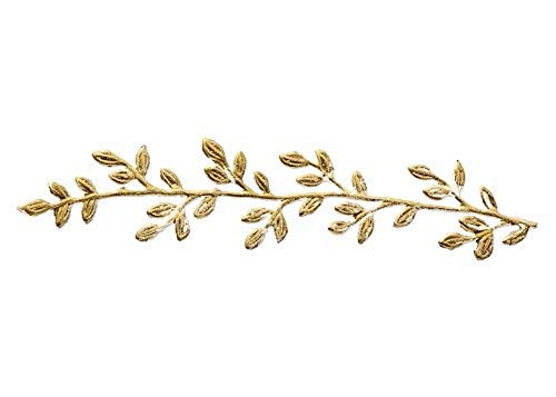 KnorrPrandell 8306257 Wachs-Blätterzweig, 110 x 25 mm, gold von Knorr Prandell