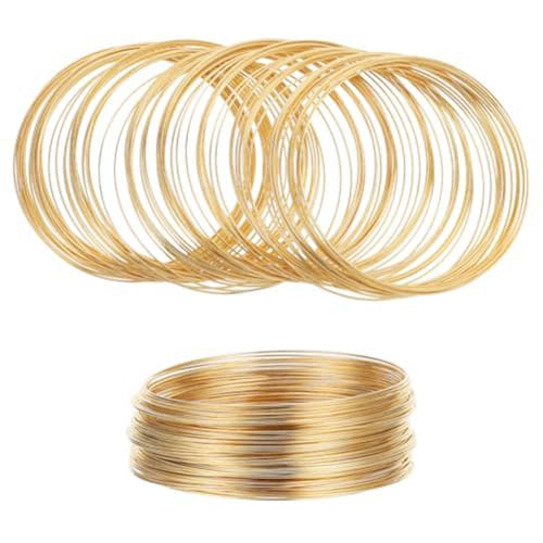 Knoruley 100 Loop Schmuckdraht, Memorydraht Zur Schmuckherstellung Armbänder Perlendraht Zur Schmuckherstellung Gold Knoruley 100 Loop Schmuckdraht, Memorydraht Zur Schmuckherstellung Armbänder Perlendraht Zur Schmuckherstellung Gold von Knoruley