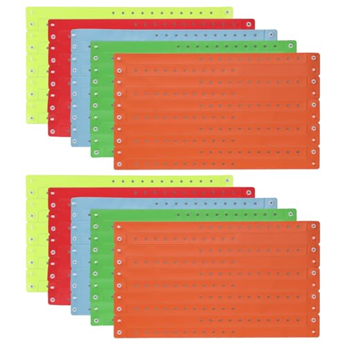 Knoruley 100 Stück Kunststoff-Armbänder, Party-Armbänder, Event-Armbänder, für Konzerte, Karnevals-Mottopartys, 5 Farben Knoruley 100 Stück Kunststoff-Armbänder, Party-Armbänder, Event-Armbänder, für Konzerte, Karnevals-Mottopartys, 5 Farben von Knoruley
