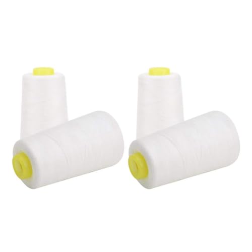 Knoruley Allzweck-Weißfaden zum Nähen, Polyester-Nähgarn mit 3000 Yards Pro Spule, Garn für Nähmaschinengarn, Langlebig, 11,5 X 6,5 cm Knoruley Allzweck-Weißfaden zum Nähen, Polyester-Nähgarn mit 3000 Yards Pro Spule, Garn für Nähmaschinengarn, Langlebig, 11,5 X 6,5 cm von Knoruley
