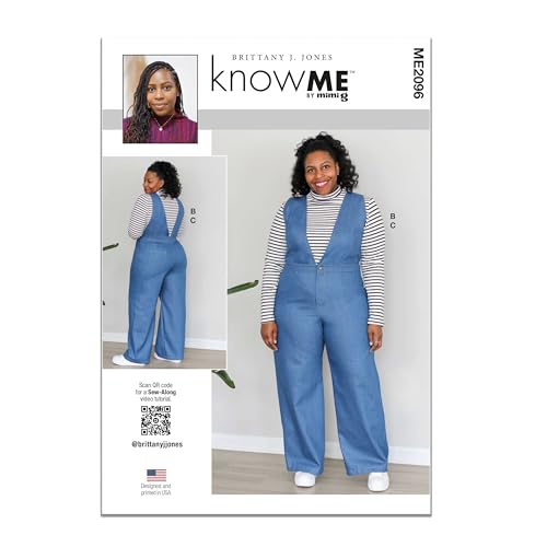 KNOW ME Schnittmuster ME2096Y5 für Damenoberteile und Overall von Bretagne J. Jones Y5 (46-50-52-54-54) von Know Me