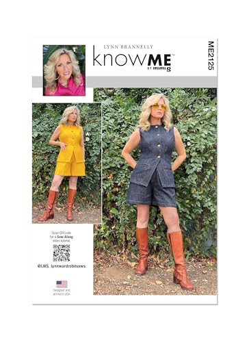 Know Me Schnittmuster ME2125K5 Damenweste und Shorts von Lynn Brannelly K5 (36-38-40-42-44) von Know me