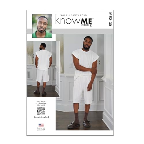 Know Me Schnittmuster ME2130A Herren Strickoberteil und Shorts von Norris Dánta Ford A (S-M-L-XL-XXL) von Know me