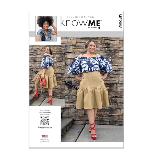 Know me Schnittmuster ME2093AA Damen Top und Rock von Keechii B Style AA (38-40-42-44-46-46) von Know me