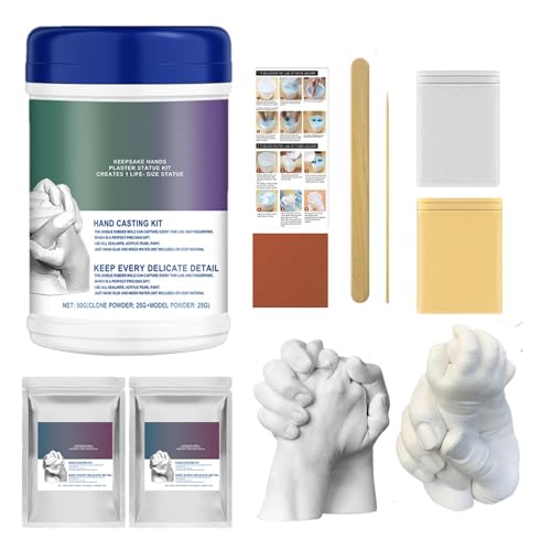 Knowlife Familien Handabdruck Set - Baby Handabdruck Set | Modelliermasse Zum Basteln Für Erwachsene Kinder Familie Knowlife Familien Handabdruck Set - Baby Handabdruck Set | Modelliermasse Zum Basteln Für Erwachsene Kinder Familie von Knowlife
