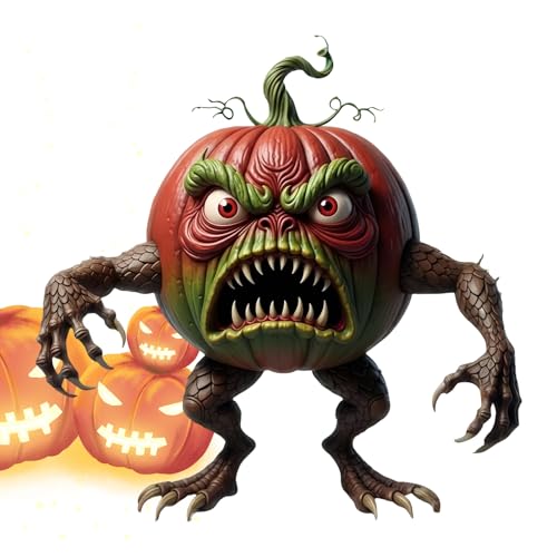 Knowlife Halloween-Figuren | Lustige Kürbisskulptur,Resin Deko-Mittelstücke für Halloweenpartys Erwachsene auf Schreibtisch und Wohnzimmertisch Knowlife Halloween-Figuren | Lustige Kürbisskulptur,Resin Deko-Mittelstücke für Halloweenpartys Erwachsene auf Schreibtisch und Wohnzimmertisch von Knowlife