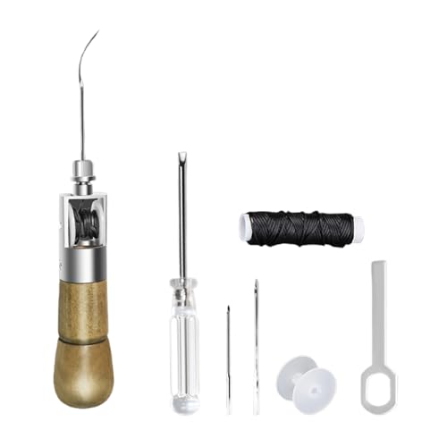 Ledercouch Reparaturset - Robuste Buchbinden Nähset - Werkzeuge und Materialien für Couch Jacke Stiefel Sitzmöbel Schuh Sattel Tasche Stuhl Buch Polstermöbel Ledercouch Reparaturset - Robuste Buchbinden Nähset - Werkzeuge und Materialien für Couch Jacke Stiefel Sitzmöbel Schuh Sattel Tasche Stuhl Buch Polstermöbel von Knowlife