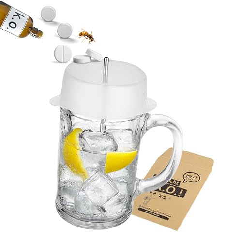 Ko Stop Getränkeschutzdeckel – 5er Set für 1-Liter-Krug (Ø 9–11 cm) | Silikonkautschuk | Schutz vor K.o.-Tropfen, Insekten & Verschmutzungen | spülmaschinenfest & umweltfreundlich von Ko Stop