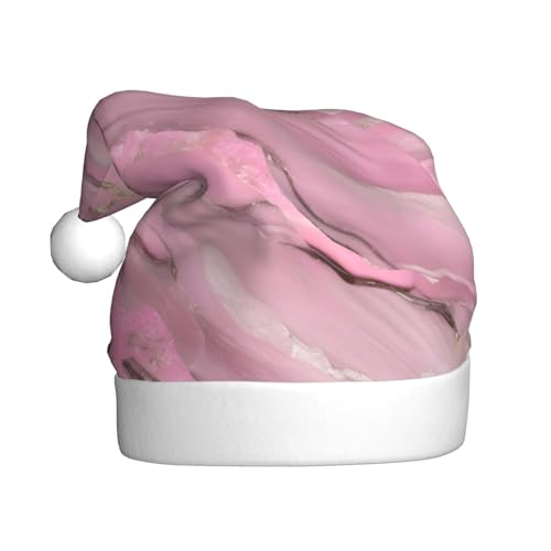 KoNsev Weihnachtsmütze, Weihnachtsmannmütze für Erwachsene, lustige Hüte für Erwachsene, Party-Kostüm, Marmor-Texturdruck von KoNsev