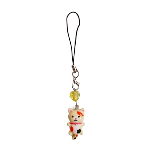 Kobeleen Niedlicher Katzen-Anhänger, Handykette, Riemen, Herz-Charme, Schlüsselanhänger, Telefon-Lanyard, Harz, Schlüsselanhänger, Tasche, Rucksack, Ornament, Party-Schmuck Kobeleen Niedlicher Katzen-Anhänger, Handykette, Riemen, Herz-Charme, Schlüsselanhänger, Telefon-Lanyard, Harz, Schlüsselanhänger, Tasche, Rucksack, Ornament, Party-Schmuck von Kobeleen