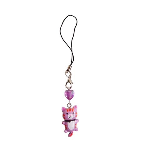 Kobeleen Niedlicher Katzen-Anhänger, Handykette, Riemen, Herz-Charme, Schlüsselanhänger, Telefon-Lanyard, Harz, Schlüsselanhänger, Tasche, Rucksack, Ornament, Party-Schmuck Kobeleen Niedlicher Katzen-Anhänger, Handykette, Riemen, Herz-Charme, Schlüsselanhänger, Telefon-Lanyard, Harz, Schlüsselanhänger, Tasche, Rucksack, Ornament, Party-Schmuck von Kobeleen