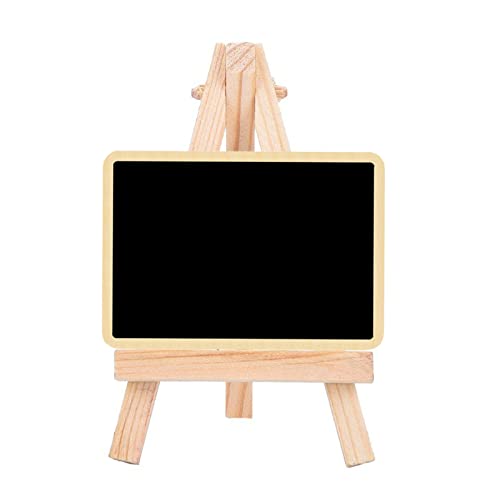 Mini-Kreidetafel-Schild, zusammenklappbare hölzerne Staffelei, Tischnummernschild, Lebensmittel-Namensschild, Tisch-Nachrichtentafel für Hochzeitsfeier Mini-Kreidetafel-Schild, zusammenklappbare hölzerne Staffelei, Tischnummernschild, Lebensmittel-Namensschild, Tisch-Nachrichtentafel für Hochzeitsfeier von Kobeleen