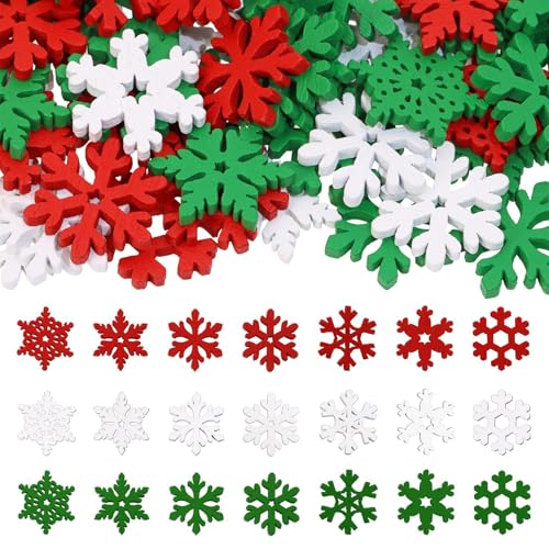 100 Stück Schneeflocken Deko Konfetti, Streudeko Weihnachten Deko, Holz Schneeflocken Konfetti für Tischdeko Weihnachten, DIY Tischdeko Winter Deko, Winterdeko Confetti für DIY Basteln, Silvester Deko 100 Stück Schneeflocken Deko Konfetti, Streudeko Weihnachten Deko, Holz Schneeflocken Konfetti für Tischdeko Weihnachten, DIY Tischdeko Winter Deko, Winterdeko Confetti für DIY Basteln, Silvester Deko von Koboko
