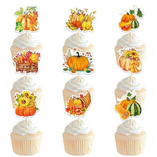 KOBOKO 27 Stk Kürbis Tortendeko Herbst,Herbst Deko Torte,Herbst Dekoration Kürbis Cake Topper,Erntedankfest Deko Kürbisse,Erntedankfest Tortendeko Kürbis,Thanksgiving Dekoration Set KOBOKO 27 Stk Kürbis Tortendeko Herbst,Herbst Deko Torte,Herbst Dekoration Kürbis Cake Topper,Erntedankfest Deko Kürbisse,Erntedankfest Tortendeko Kürbis,Thanksgiving Dekoration Set von Koboko