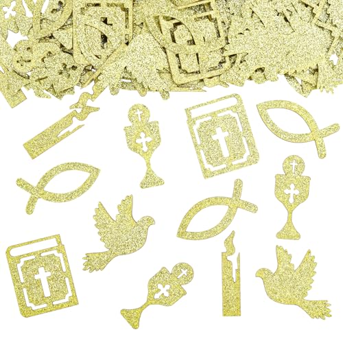 KOBOKO 100 Stück Streudeko Taufe Deko Konfetti Groß, Tischdeko Taufe Mädchen Junge, Babyparty Deko Konfetti, Tischdeko Kommunion, Fisch Deko Confetti für Babyparty Taufe Babyshower Kommunion KOBOKO 100 Stück Streudeko Taufe Deko Konfetti Groß, Tischdeko Taufe Mädchen Junge, Babyparty Deko Konfetti, Tischdeko Kommunion, Fisch Deko Confetti für Babyparty Taufe Babyshower Kommunion von Koboko