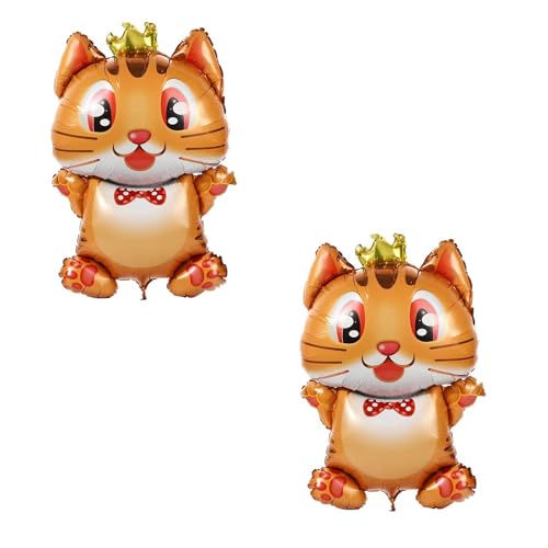 KOBOKO 2 Stk Katzen Deko Ballons Geburtstag von Koboko