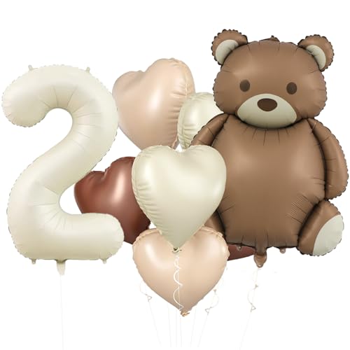 KOBOKO Bär Geburtstagsdeko 2 Jahre Junge Mädchen, Bären Luftballon 2. Geburtstag Junge, Bär Ballon 2 Geburtstag Mädchen, Luftballons Geburtstag 2 Jahre Junge, Herz Folienballon Deko 2. Geburtstag KOBOKO Bär Geburtstagsdeko 2 Jahre Junge Mädchen, Bären Luftballon 2. Geburtstag Junge, Bär Ballon 2 Geburtstag Mädchen, Luftballons Geburtstag 2 Jahre Junge, Herz Folienballon Deko 2. Geburtstag von Koboko