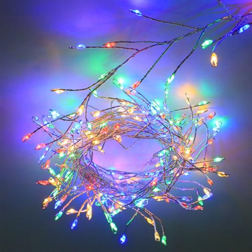 KOBOKO Feuerwerkskörper Lichterkette Innen Außen, 1,5M 50 LED Lichterkette, Farbiges Lichterketten Batteriebetrieben, Dekorative Lichter für Schlafzimmer,Garten,Weihnachten,Hochzeit,Party Dekoration KOBOKO Feuerwerkskörper Lichterkette Innen Außen, 1,5M 50 LED Lichterkette, Farbiges Lichterketten Batteriebetrieben, Dekorative Lichter für Schlafzimmer,Garten,Weihnachten,Hochzeit,Party Dekoration von Koboko
