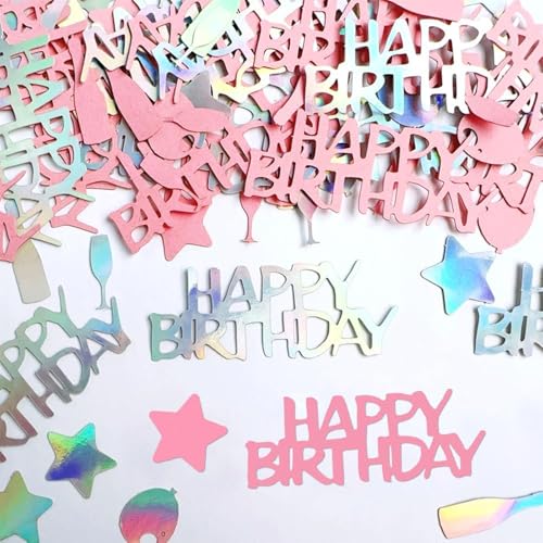 KOBOKO Happy Birthday Konfetti, Tischdeko Geburtstag Deko, Konfetti Geburtstag Tischdeko, Happy Birthday Deko, Geburtstagsdeko Tisch, Glitzer Confetti für Geburtstage Partys KOBOKO Happy Birthday Konfetti, Tischdeko Geburtstag Deko, Konfetti Geburtstag Tischdeko, Happy Birthday Deko, Geburtstagsdeko Tisch, Glitzer Confetti für Geburtstage Partys von Koboko