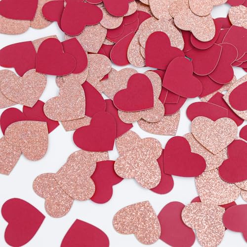 KOBOKO Herz Konfetti Rot, 100 Stück Groß, Hochzeit, Valentinstag, Verlobung, Heiratsantrag KOBOKO Herz Konfetti Rot, 100 Stück Groß, Hochzeit, Valentinstag, Verlobung, Heiratsantrag von Koboko