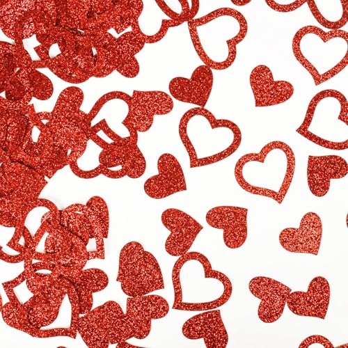 KOBOKO Herz Konfetti Hochzeit 4cm, 100 Stück Herzkonfetti Groß, Konfetti Hochzeit, Glitzer Konfetti Geburtstag Tischdeko, Herz Deko Confetti für Deko Hochzeit, Valentinstag, Verlobung, Heiratsantrag KOBOKO Herz Konfetti Hochzeit 4cm, 100 Stück Herzkonfetti Groß, Konfetti Hochzeit, Glitzer Konfetti Geburtstag Tischdeko, Herz Deko Confetti für Deko Hochzeit, Valentinstag, Verlobung, Heiratsantrag von Koboko