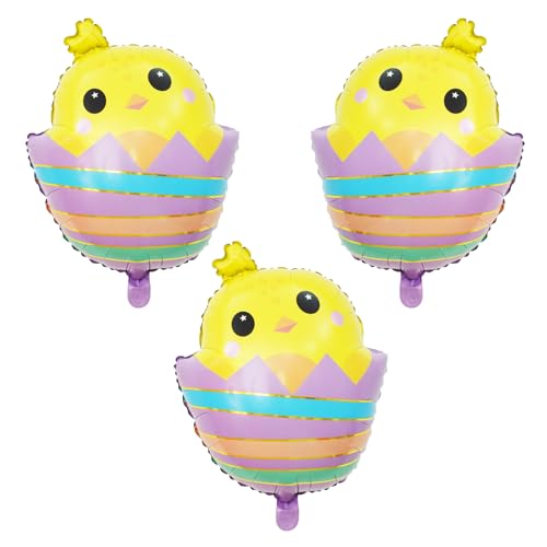KOBOKO Ostern Deko Folienballon, 3 Stk Küken Luftballon Osterdeko, Huhn Luftballons Tiere Ostereier Deko, Henne Ballon Osterhase Deko Kindergeburtstag, Küken Helium Ballons Ostern Party Deko KOBOKO Ostern Deko Folienballon, 3 Stk Küken Luftballon Osterdeko, Huhn Luftballons Tiere Ostereier Deko, Henne Ballon Osterhase Deko Kindergeburtstag, Küken Helium Ballons Ostern Party Deko von Koboko