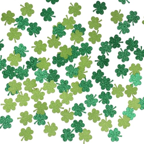 KOBOKO Kleeblatt Deko Konfetti Geburtstag,100 Stück Glücksklee Streudeko Hochzeit,Tischdeko Geburtstag Grün,St Patricks Day Deko,Glitzer Confetti für St. Patricks,Babyparty,Geburtstagdeko,Irland Deko KOBOKO Kleeblatt Deko Konfetti Geburtstag,100 Stück Glücksklee Streudeko Hochzeit,Tischdeko Geburtstag Grün,St Patricks Day Deko,Glitzer Confetti für St. Patricks,Babyparty,Geburtstagdeko,Irland Deko von Koboko