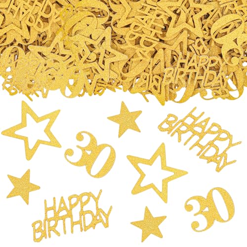 KOBOKO Konfetti 30. Geburtstag Deko, 100 Stück 30 Geburtstag Frauen Männer Confetti, 30 Geburtstag Deko Gold, Tischdeko 30 Geburtstag, Deko 30 Geburtstag Mann Frau, Glitzer Konfetti 30 Jahre KOBOKO Konfetti 30. Geburtstag Deko, 100 Stück 30 Geburtstag Frauen Männer Confetti, 30 Geburtstag Deko Gold, Tischdeko 30 Geburtstag, Deko 30 Geburtstag Mann Frau, Glitzer Konfetti 30 Jahre von Koboko