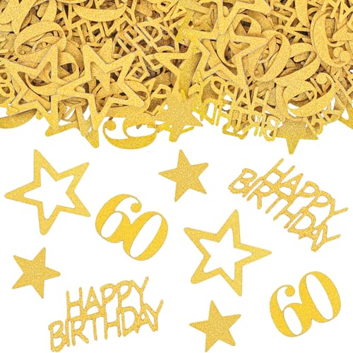 KOBOKO Konfetti 60 Geburtstag Deko, 100 Stück 60. Geburtstag Deko Konfetti Gold, Tischdeko 60 Geburtstag Frauen Männer, Confetti Deko 60 Geburtstag Frau Mann, Geburtstag Tischdeko, Geburtstagsdeko 60 KOBOKO Konfetti 60 Geburtstag Deko, 100 Stück 60. Geburtstag Deko Konfetti Gold, Tischdeko 60 Geburtstag Frauen Männer, Confetti Deko 60 Geburtstag Frau Mann, Geburtstag Tischdeko, Geburtstagsdeko 60 von Koboko