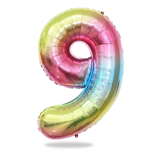 KOBOKO Zahlen Luftballon 9 Jahre Geburtstag, 40 Zoll XXL Folienballon 9 Geburtstagsdeko, Luftballon Zahlen Groß 9. Geburtstag Mädchen, Zahlen Ballon 9 Geburtstag Zahl Deko, Helium Ballons Zahlen 8 KOBOKO Zahlen Luftballon 9 Jahre Geburtstag, 40 Zoll XXL Folienballon 9 Geburtstagsdeko, Luftballon Zahlen Groß 9. Geburtstag Mädchen, Zahlen Ballon 9 Geburtstag Zahl Deko, Helium Ballons Zahlen 8 von Koboko