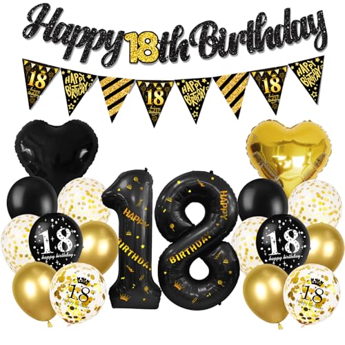 KOBOKO Luftballons 18 Geburtstag Deko Junge Mädchen KOBOKO Luftballons 18 Geburtstag Deko Junge Mädchen von Koboko