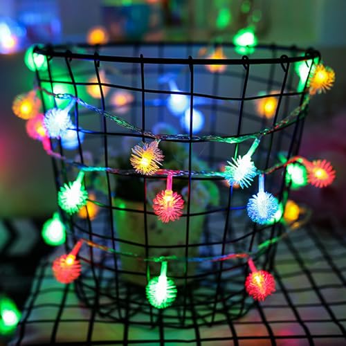 KOBOKO Puste-Blume Lichterkette Batterie, 1,5M 10 LED Lichterkette Innen Außen, Lichterkette Batteriebetrieben, Dekorative Lichter für Kinderzimmer,Balkon,Garten,Weihnachten,Hochzeit (Farbiges Licht) KOBOKO Puste-Blume Lichterkette Batterie, 1,5M 10 LED Lichterkette Innen Außen, Lichterkette Batteriebetrieben, Dekorative Lichter für Kinderzimmer,Balkon,Garten,Weihnachten,Hochzeit (Farbiges Licht) von Koboko