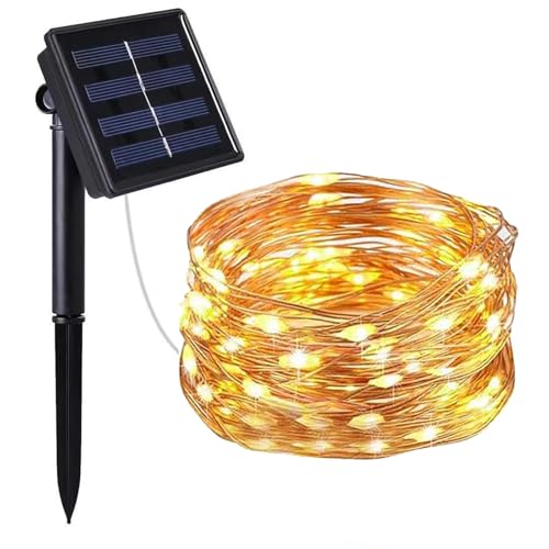 KOBOKO Solar Lichterkette Aussen, 12M 100 LED Solarlichterkette Außen Wetterfest, 8 Modi Kupferdraht Warmweiß Lichterkette Outdoor, Solar LED Lichterkette für Garten Terrasse Balkon Weihnachten Deko KOBOKO Solar Lichterkette Aussen, 12M 100 LED Solarlichterkette Außen Wetterfest, 8 Modi Kupferdraht Warmweiß Lichterkette Outdoor, Solar LED Lichterkette für Garten Terrasse Balkon Weihnachten Deko von Koboko