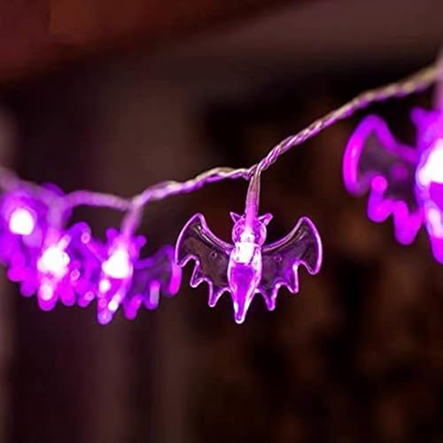 Koboko LED Fledermaus Lichterkette, 3 Meter, 20 Violette LEDs, Blinkend und Dauerlicht Koboko LED Fledermaus Lichterkette, 3 Meter, 20 Violette LEDs, Blinkend und Dauerlicht von Koboko