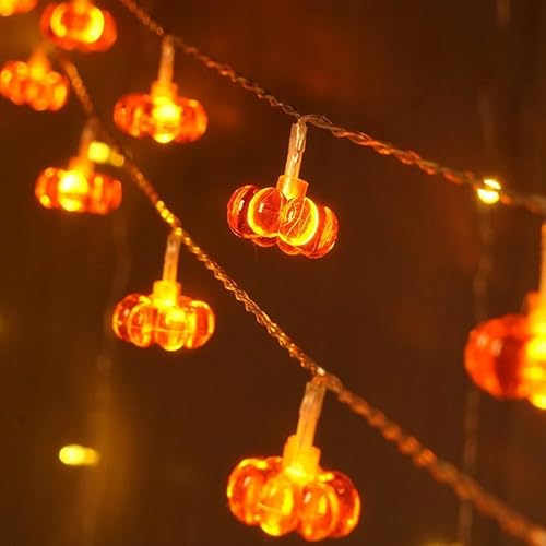 Koboko LED Kürbis-Lichterkette, 3 Meter, 20 Leuchten, Blinkfunktion, Orange Koboko LED Kürbis-Lichterkette, 3 Meter, 20 Leuchten, Blinkfunktion, Orange von Koboko