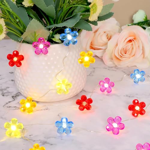 Koboko Lichterkette Blumen, 2M 20LED Blumen-Lichterkette, LED Blume Lichterketten Innen, Lichterketten Batteriebetrieben, Dekorative Lichter für Innen, Außen, Hochzeit, Garten, Party Dekoration Koboko Lichterkette Blumen, 2M 20LED Blumen-Lichterkette, LED Blume Lichterketten Innen, Lichterketten Batteriebetrieben, Dekorative Lichter für Innen, Außen, Hochzeit, Garten, Party Dekoration von Koboko