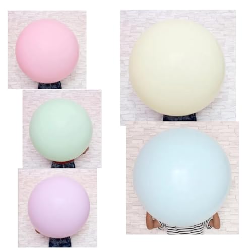 LatexLuftballons Pastell, 91 cm, 5 Pastellfarben von Koboko