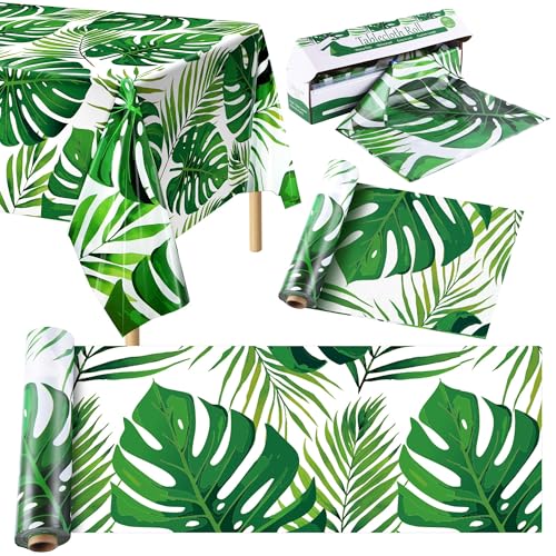 Kochorie Palmblätter-Tischdeckenrolle mit Schneidebox, 137 cm x 30 m, hawaiianische Luau-Tischdecken, Einweg-Tischdecke, Hintergrund für Hawaii, Geburtstag, Sommer, Strand, tropische Partyzubehör Kochorie Palmblätter-Tischdeckenrolle mit Schneidebox, 137 cm x 30 m, hawaiianische Luau-Tischdecken, Einweg-Tischdecke, Hintergrund für Hawaii, Geburtstag, Sommer, Strand, tropische Partyzubehör von Kochorie