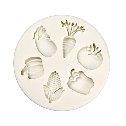Kodbww Cartoon-Gemüse-Silikonform für Kuchen, Gebäck, Dekorationen, Backform für Schokolade, Fondant, Cupcake-Formen, antihaftbeschichtetes Silikon Kodbww Cartoon-Gemüse-Silikonform für Kuchen, Gebäck, Dekorationen, Backform für Schokolade, Fondant, Cupcake-Formen, antihaftbeschichtetes Silikon von Kodbww