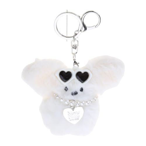 Kodbww Handgefertigter T-Schlüsselanhänger mit Brille, YS, Herz, Schlüsselanhänger, für Damen, Plüsch-Schlüsselanhänger, Autotasche, Ornament, Plüsch Kodbww Handgefertigter T-Schlüsselanhänger mit Brille, YS, Herz, Schlüsselanhänger, für Damen, Plüsch-Schlüsselanhänger, Autotasche, Ornament, Plüsch von Kodbww