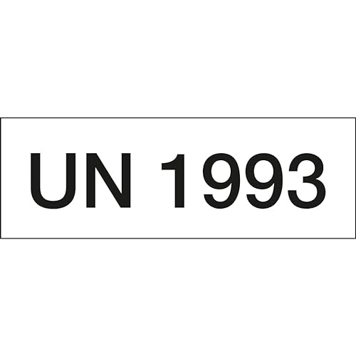 Aufkleber, Gefahrgutaufkleber mit UN-Nummer 1993, Haftpapier, permanent, 147x50mm, 500Stück/Rolle von König Werbeanlagen
