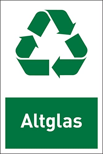 Dreifke® Aufkleber Design-Recyclingschild: Altglas, selbstklebend, 150 x 100 mm Folie selbstklebend 100x150mm von König Werbeanlagen