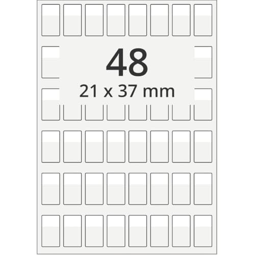 Kabelmarkierer,z. Bedrucken,Schriftfeld weiß,Polyesterfolie,21x37mm,100Bogen/VE Kabelmarkierer,z. Bedrucken,Schriftfeld weiß,Polyesterfolie,21x37mm,100Bogen/VE von König Werbeanlagen