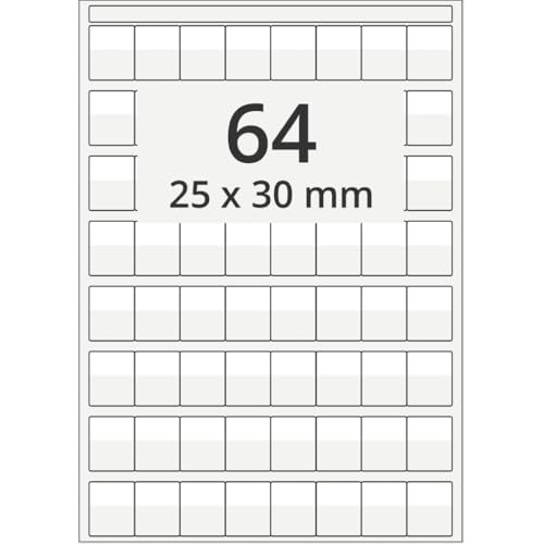 Kabelmarkierer,z. Bedrucken,Schriftfeld weiß,Polyesterfolie,25x30mm,100Bogen/VE Kabelmarkierer,z. Bedrucken,Schriftfeld weiß,Polyesterfolie,25x30mm,100Bogen/VE von König Werbeanlagen