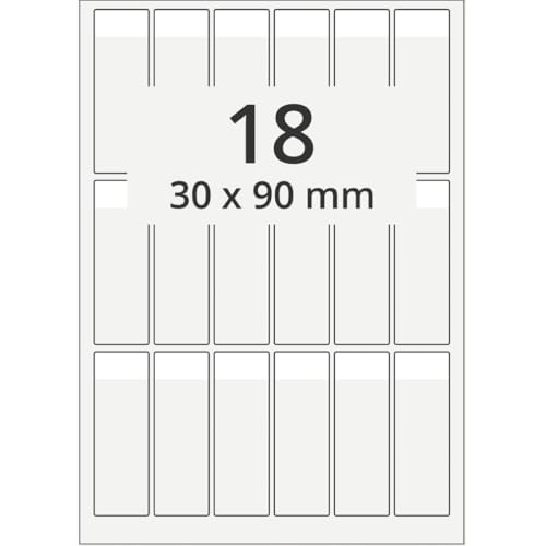 Kabelmarkierer,z. Bedrucken,Schriftfeld weiß,Polyesterfolie,30x90mm,100Bogen/VE Kabelmarkierer,z. Bedrucken,Schriftfeld weiß,Polyesterfolie,30x90mm,100Bogen/VE von König Werbeanlagen