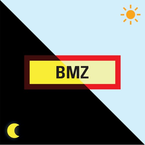 PERMALIGHT power langnachleuchtend Feuerwehrschild BMZ, Folie, selbstklebend, 210x74mm PERMALIGHT power langnachleuchtend Feuerwehrschild BMZ, Folie, selbstklebend, 210x74mm von König Werbeanlagen
