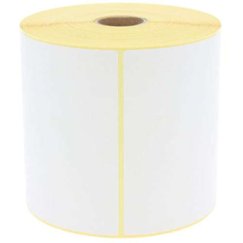 Thermoetiketten Thermo-Eco,weiß,permanent klebend,76,2mm,100x150mm,1000/Rolle von König Werbeanlagen