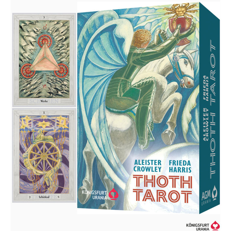 Aleister Crowley Thoth Tarot (Pocket Ausgabe, Deutsch, De), M. 1 Buch, M. 78 Beilage - Aleister Crowley, Gebunden von Königsfurt Urania