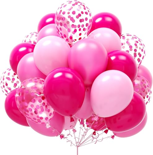 Luftballons Hot Rosa, 60 Stück 12 Zoll Dunkelrosa Ballons Hellrosa Ballon mit Konfetti Balloon for Valentine's Day, Frauen Mädchen Geburtstag, Hochzeit, Engagement Party Decoration Luftballons Hot Rosa, 60 Stück 12 Zoll Dunkelrosa Ballons Hellrosa Ballon mit Konfetti Balloon for Valentine's Day, Frauen Mädchen Geburtstag, Hochzeit, Engagement Party Decoration von Kogarm